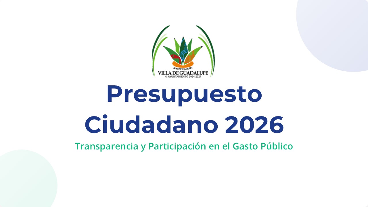 Presupuesto Ciudadano 2026
